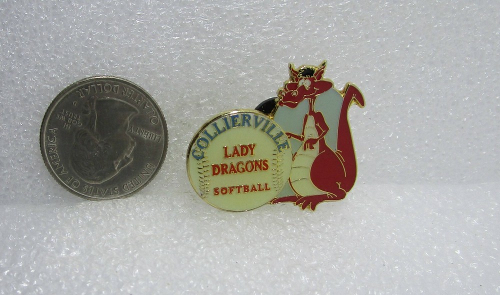 Collierville Lady Dragons Softball Pin