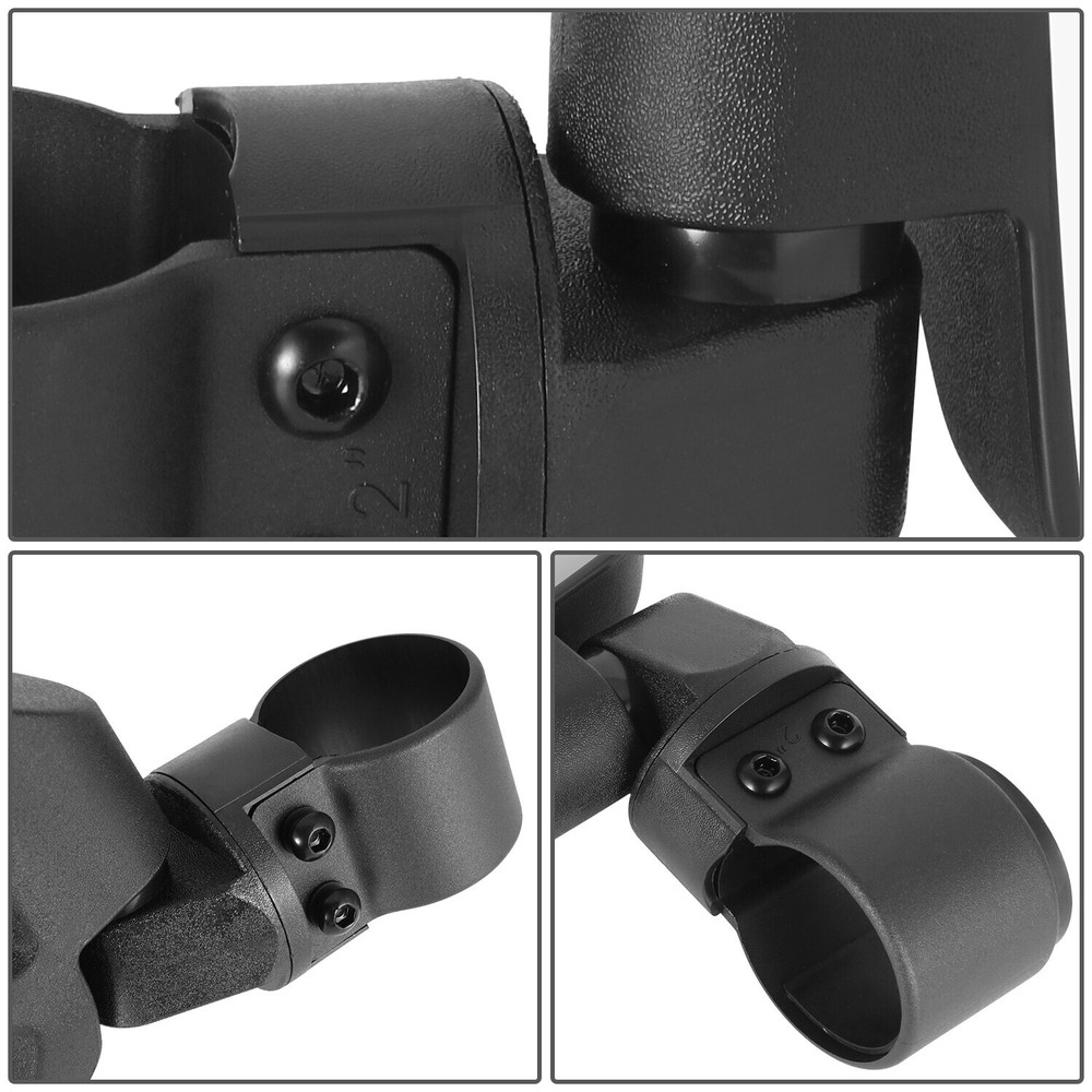Universal Convex Style Glass Roll Cage Bar Mount UTV Rear View Side Mirrors