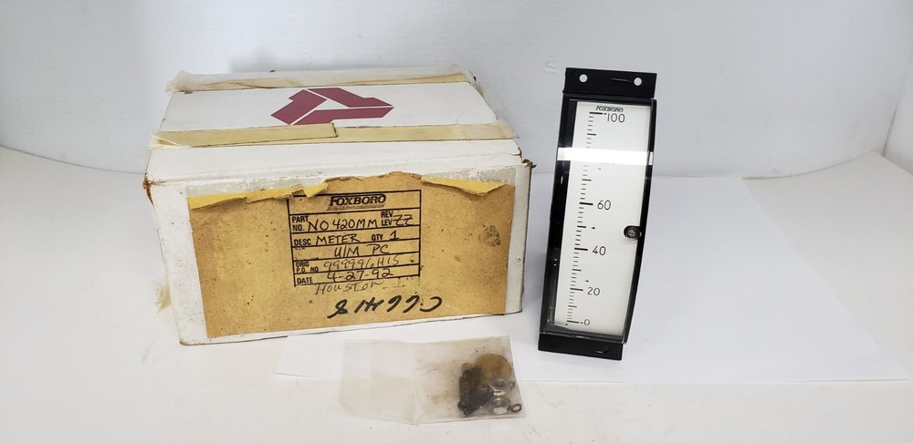 FOXBORO TRIPLETT NO 420MM PANEL METER, 0-100, NIB