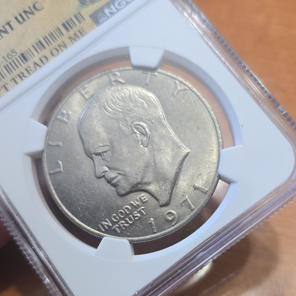 1971 Eisenhower Dollar $1 NGC Brilliant Uncirculated