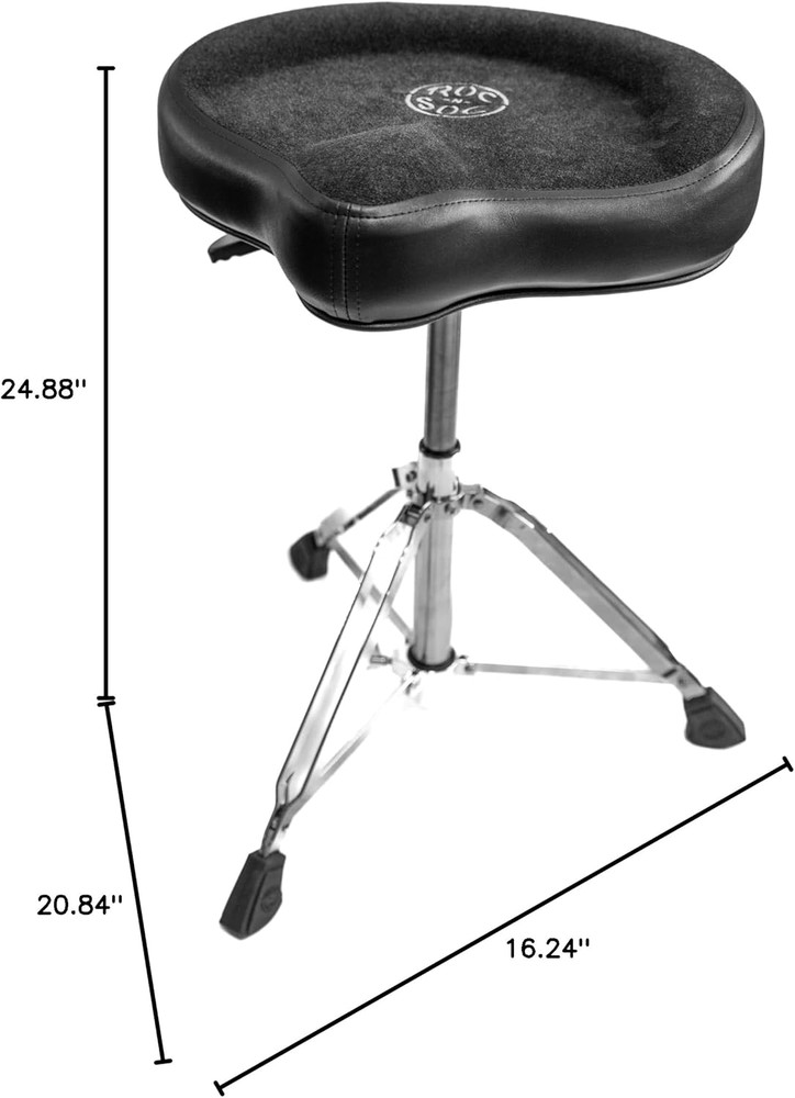 Nitro Drum Throne with Original Saddle - Black