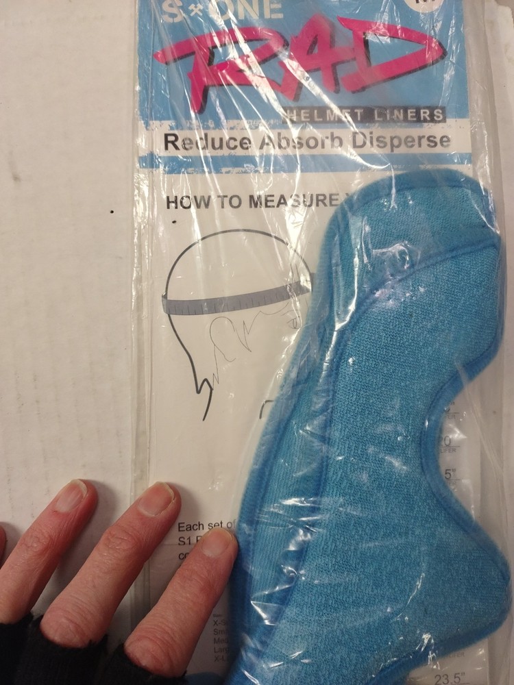 S One Rad Helmet Liners Blue Size Medium
