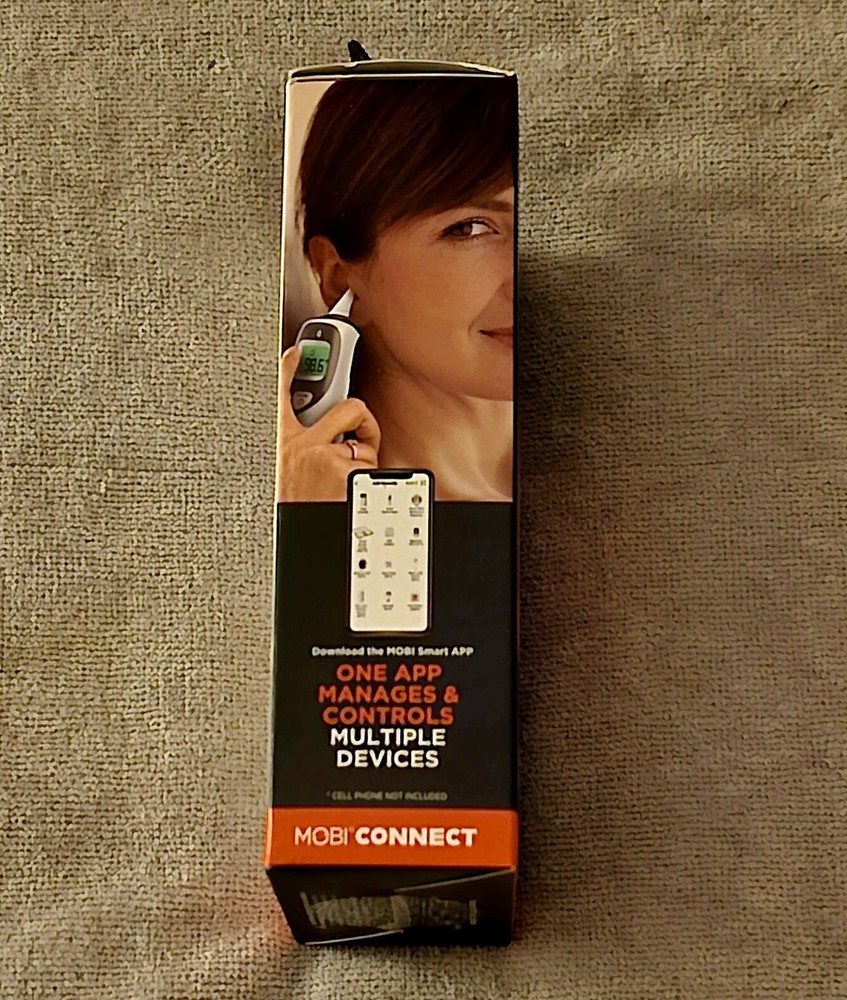 MOBI Connect Smart Bluetooth Ear + Forehead Dualscan Thermometer