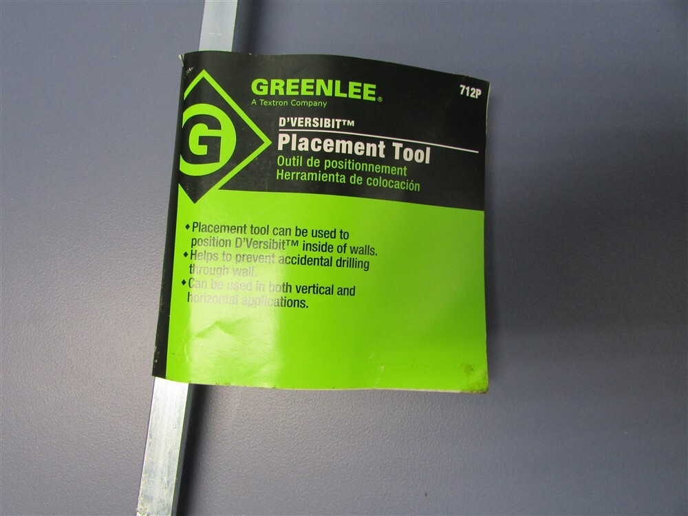 New Greenlee D'Versibit Placement Tool 712P