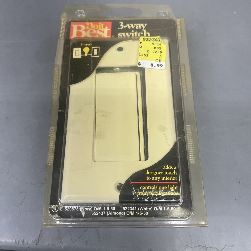 Do It Best 3-Way Switch, White 522341
