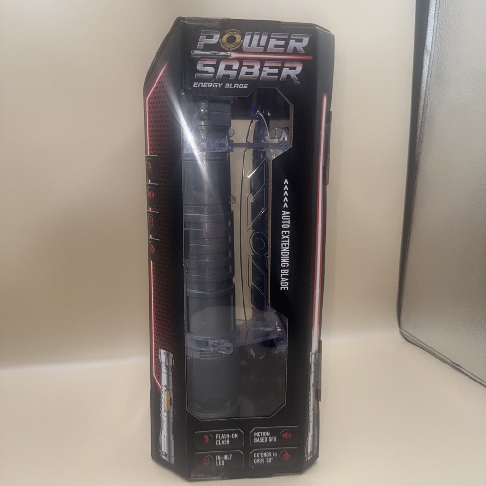 LED Power Saber Energy Blade – Auto Retractable – Light & Sound Effects – New