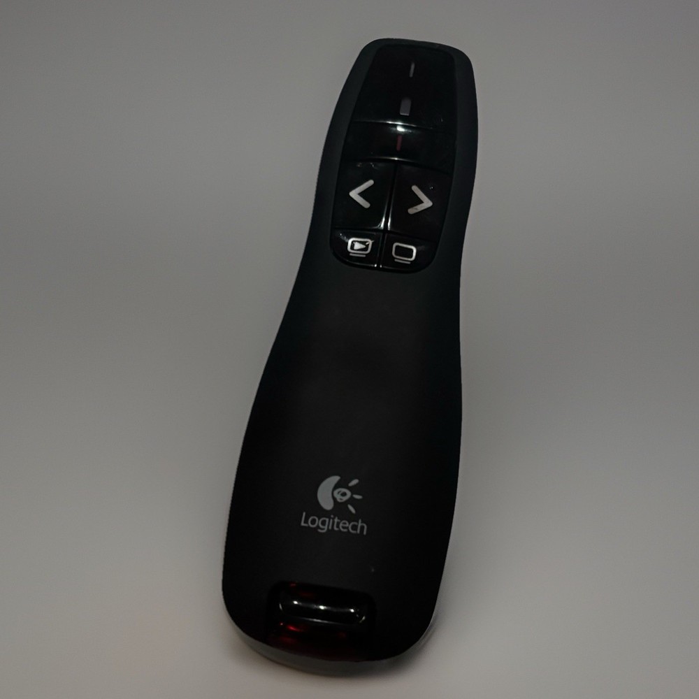 Logitech R400 Wireless Presentation Remote Red Laser Pointer Controls