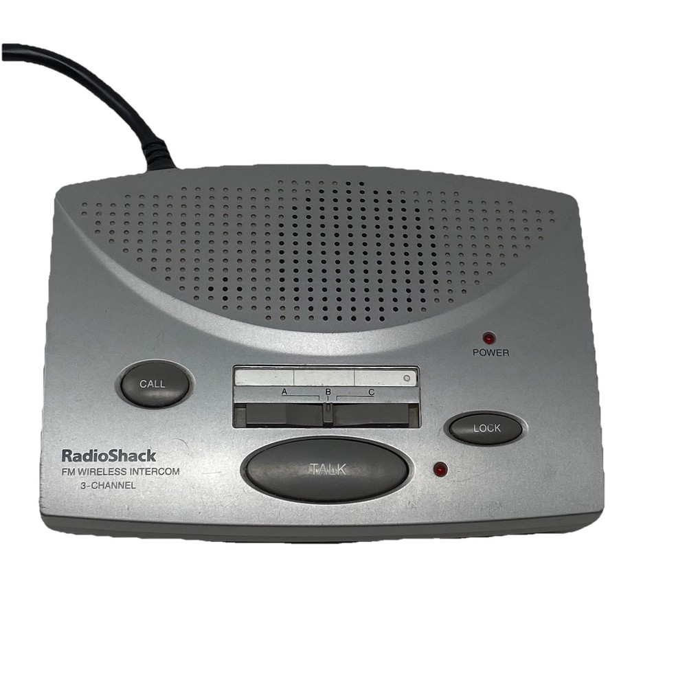 RadioShack FM Wireless Intercom 3 Channel Station System Call Talk Tested Works