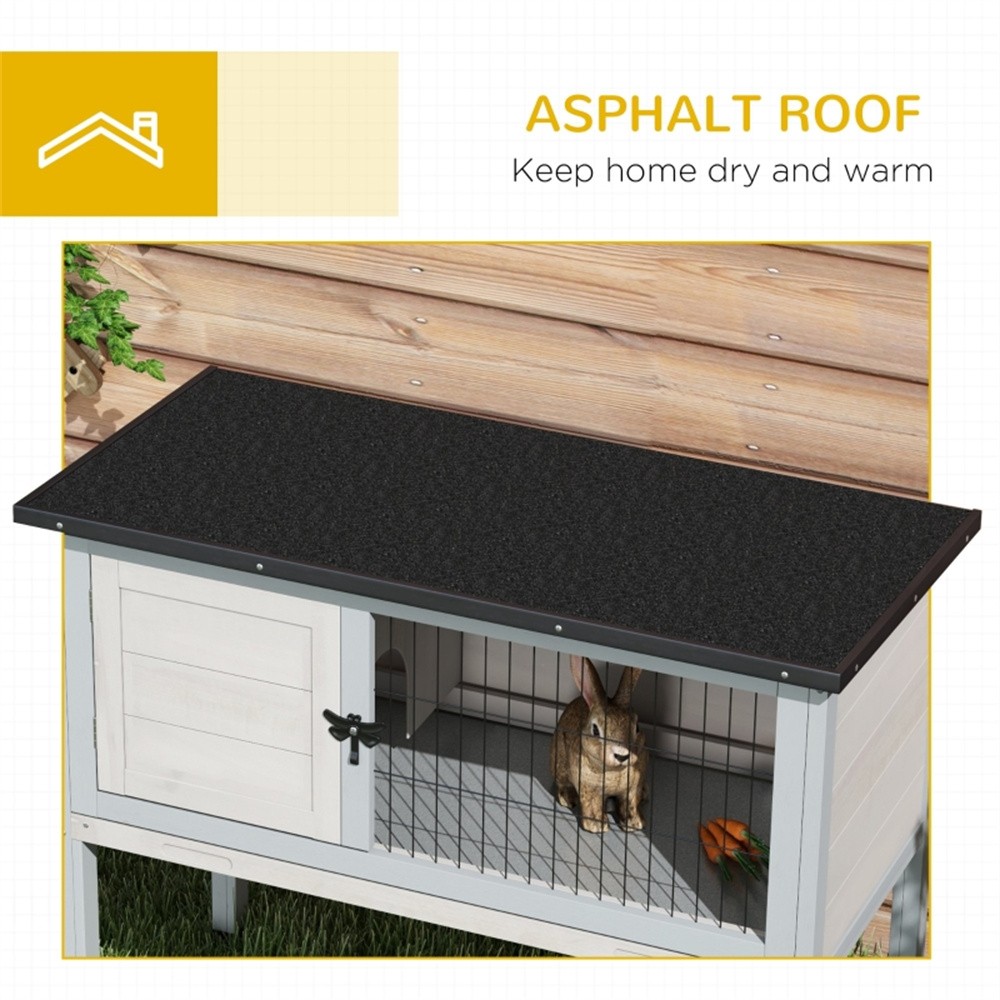 Raised Design Wooden Rabbit Cage Rabbit Hutch