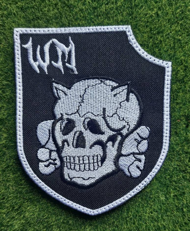 Chevron Ukraine Skull