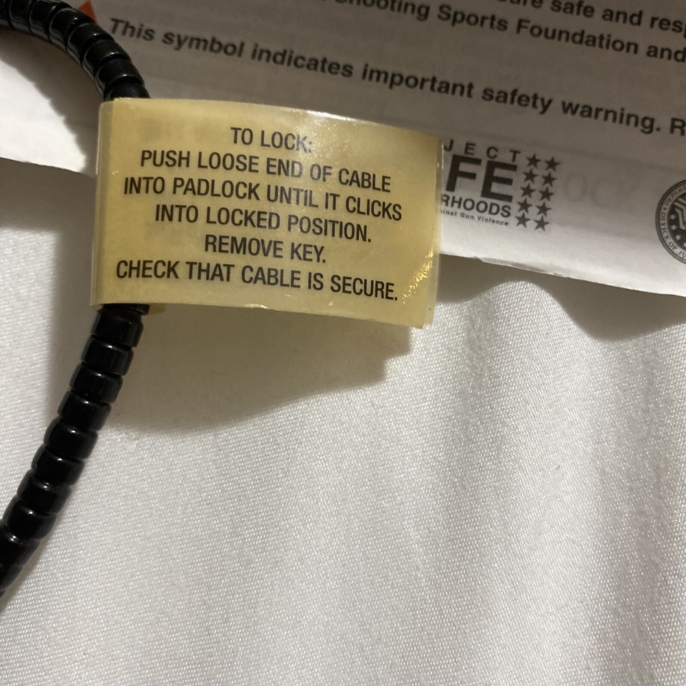 Gun Safety Cable Trigger Lock With Keys Project Child safe