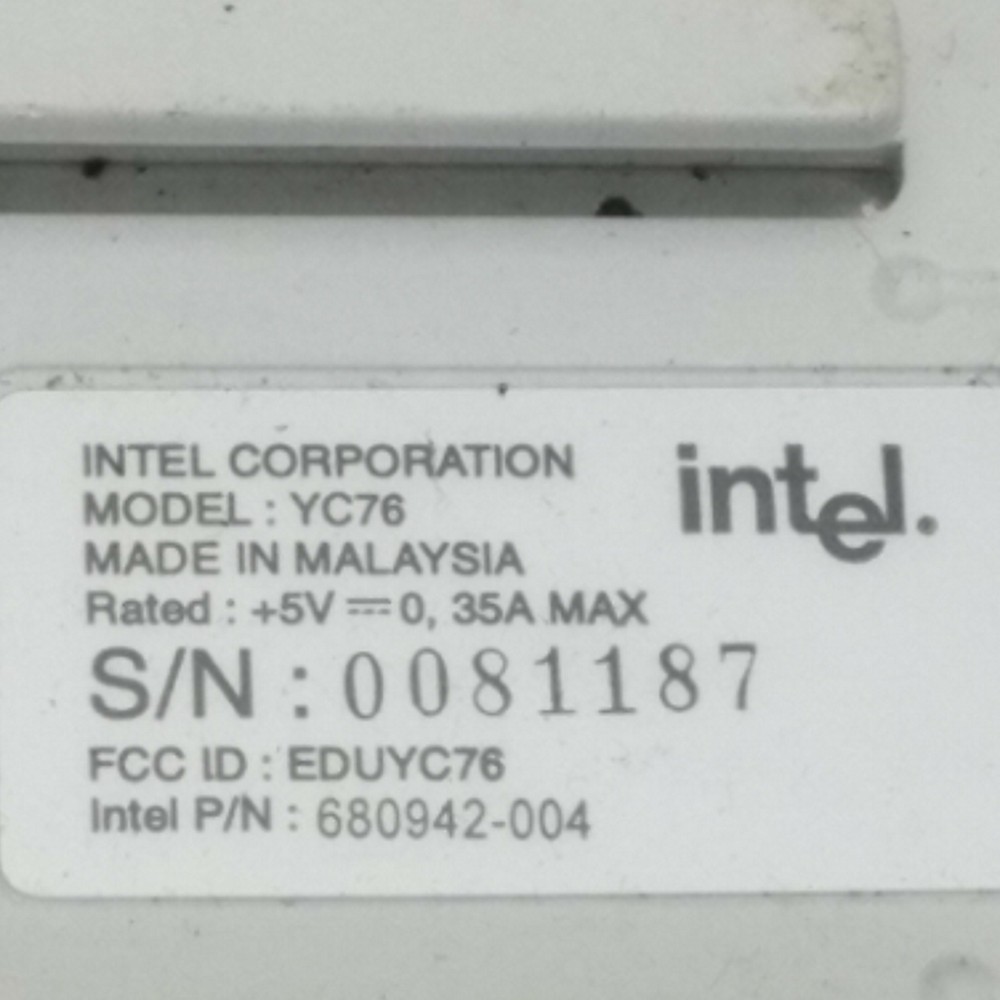 Intel Corporation Model YC76 USB Web Cam YC76 6809