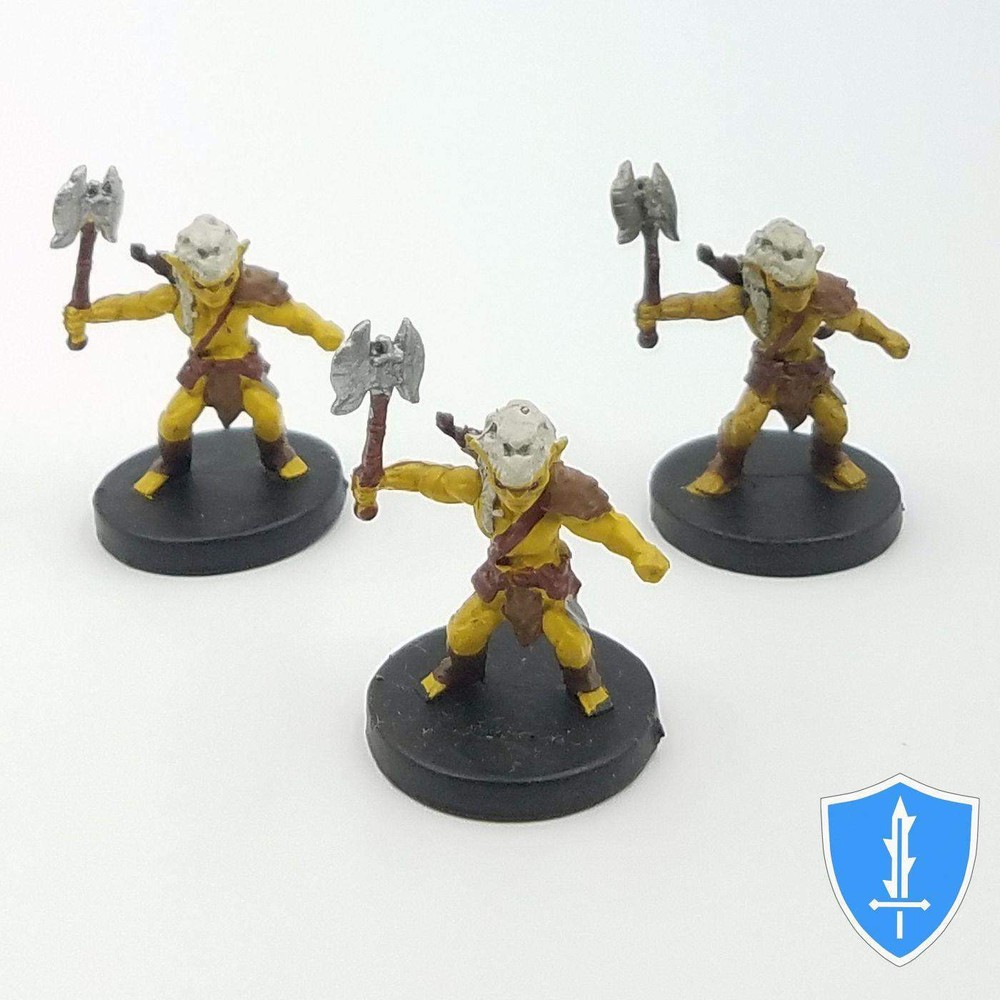 Goblin (Axe) x3 - Monster Menagerie 2 #15 D&D Miniature