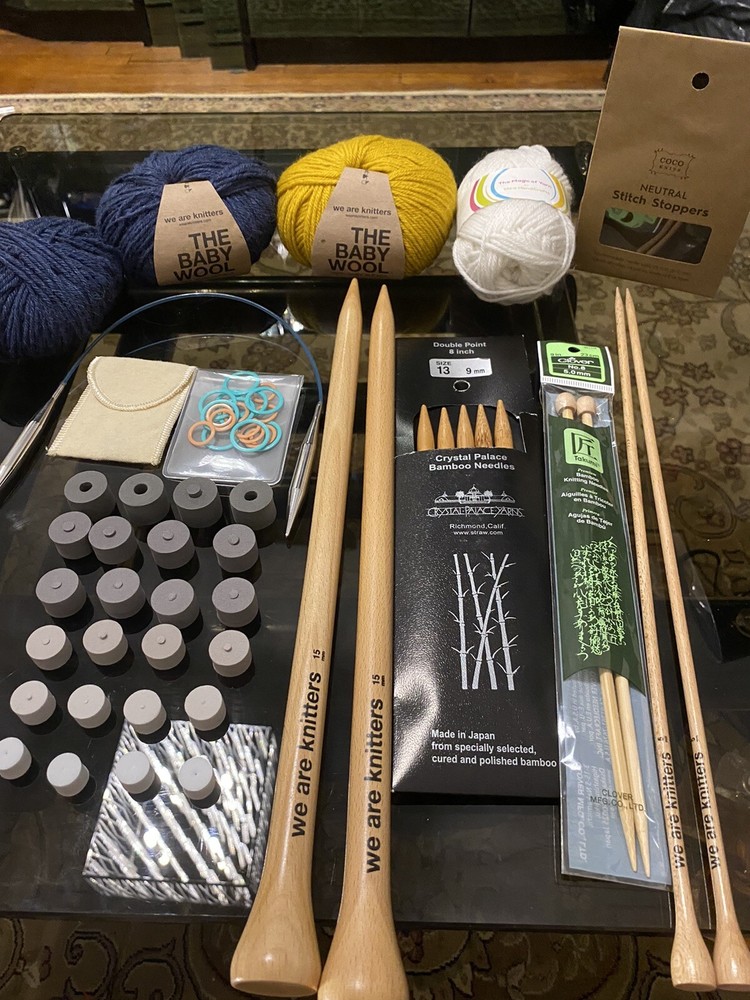 Knitters the baby wool & needles double points needles see description