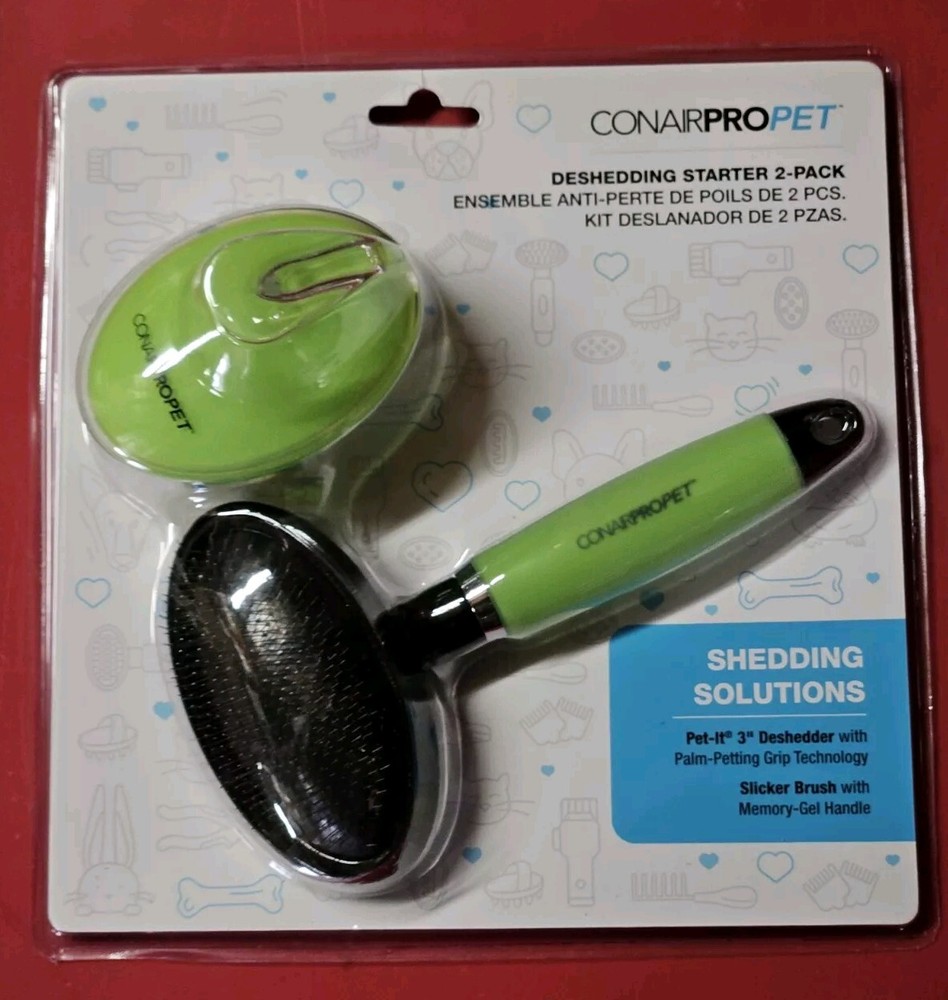 Conair Pro Pet Deshedding Starter 2 Pack - NIP