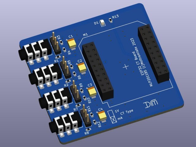 4 Channel ESP32 Mains Current Sensor - Wemos - Current - SCT013 - 100A/50mA