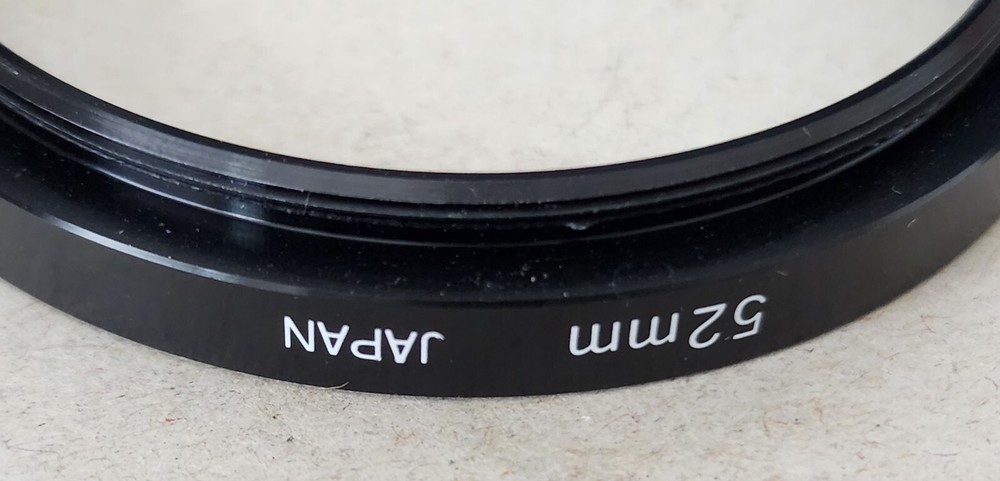 Unknown Size to 52mm Lens Filter Adapter - Made in Japan **PLEASE READ**