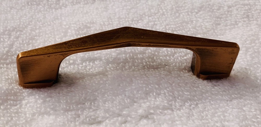 2 3/4”centers Antique Hardware drawer pull copper MCM mid century modern Atomic