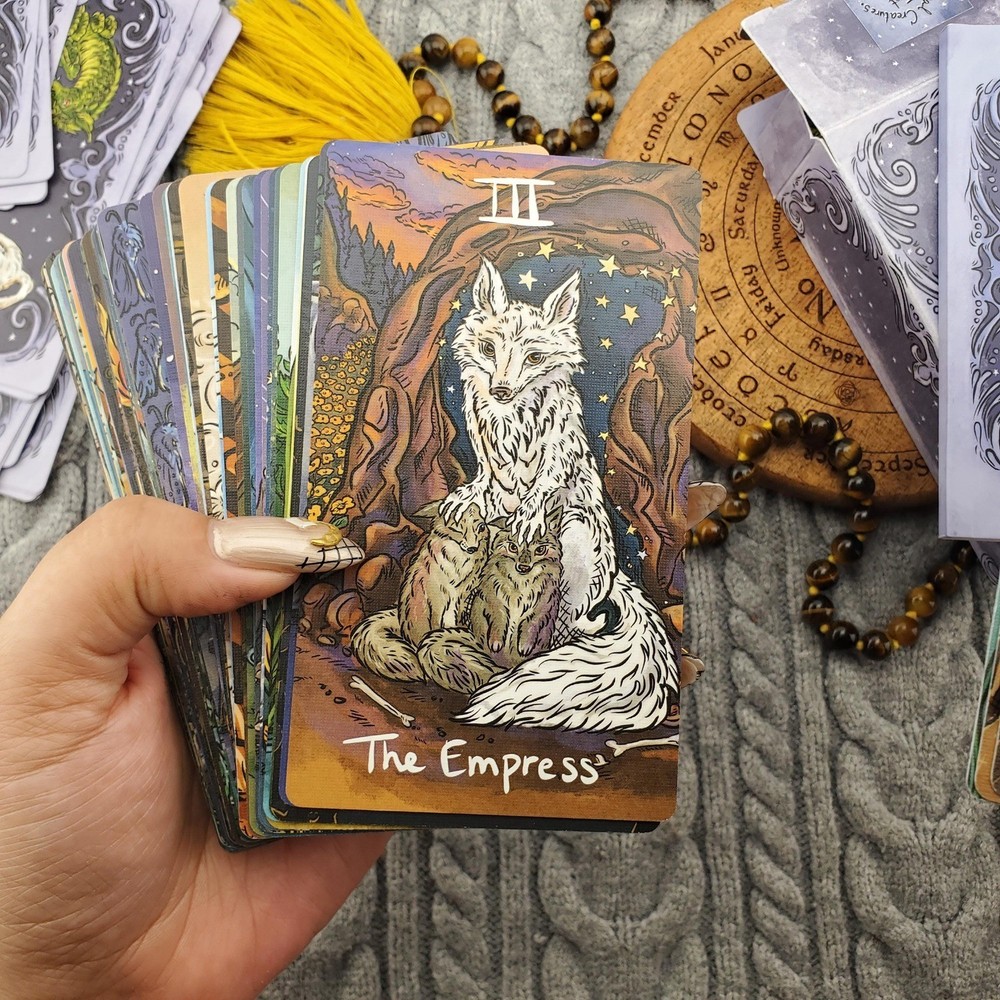 Magical Creatures Tarot by WilderHeartsStudio 78 Card Tarot Deck USED