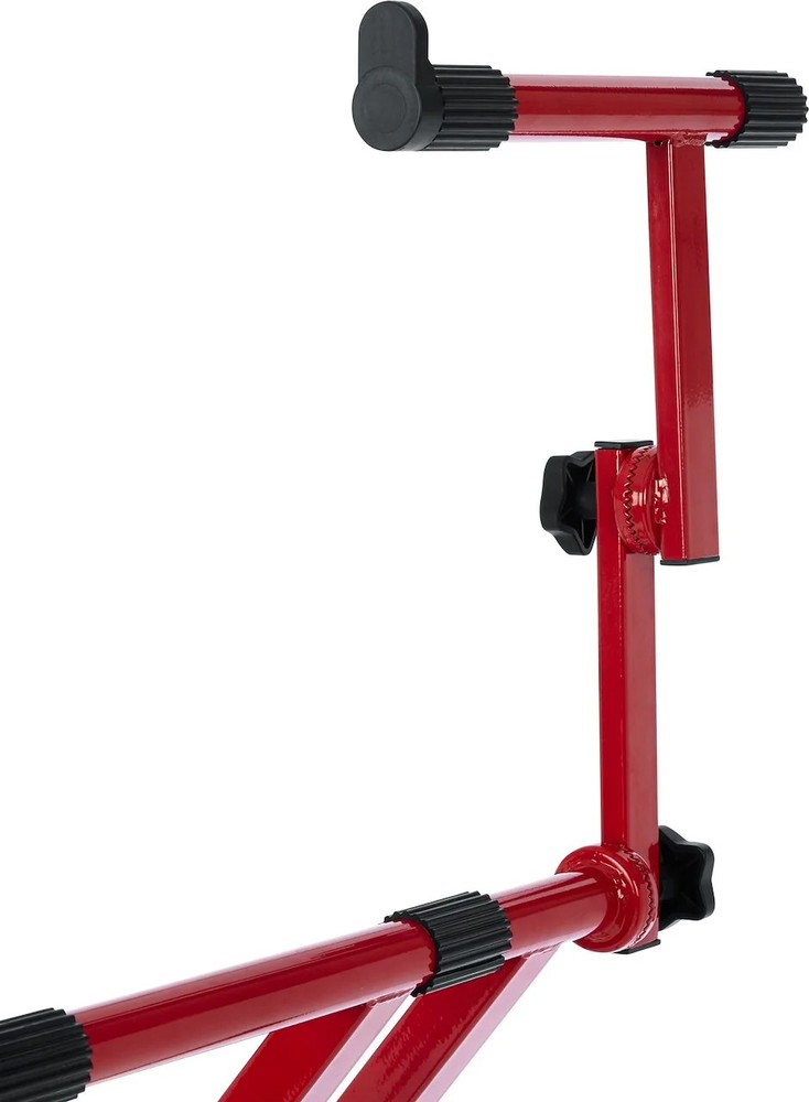 Gator 2 Tier X Style Keyboard Stand; Red