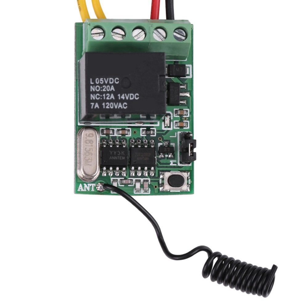 Wireless Relay Remote Control One Key Switch Receiver + Transmitter DC4V-12V