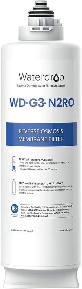 Waterdrop WD-G3-N2RO Filter, Replacement for WD-G3-W Reverse Osmosis System