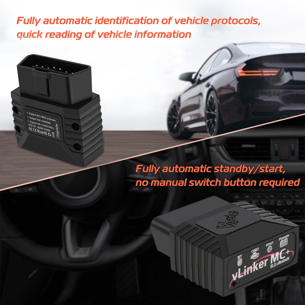 Vgate vLinker MC+ Bluetooth 4.0 OBD2 Car Diagnostic Scanner for IOS Android