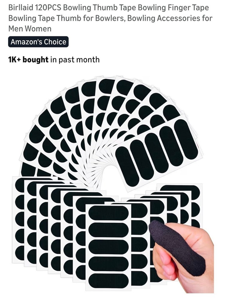 120PCS Bowling Tape Black