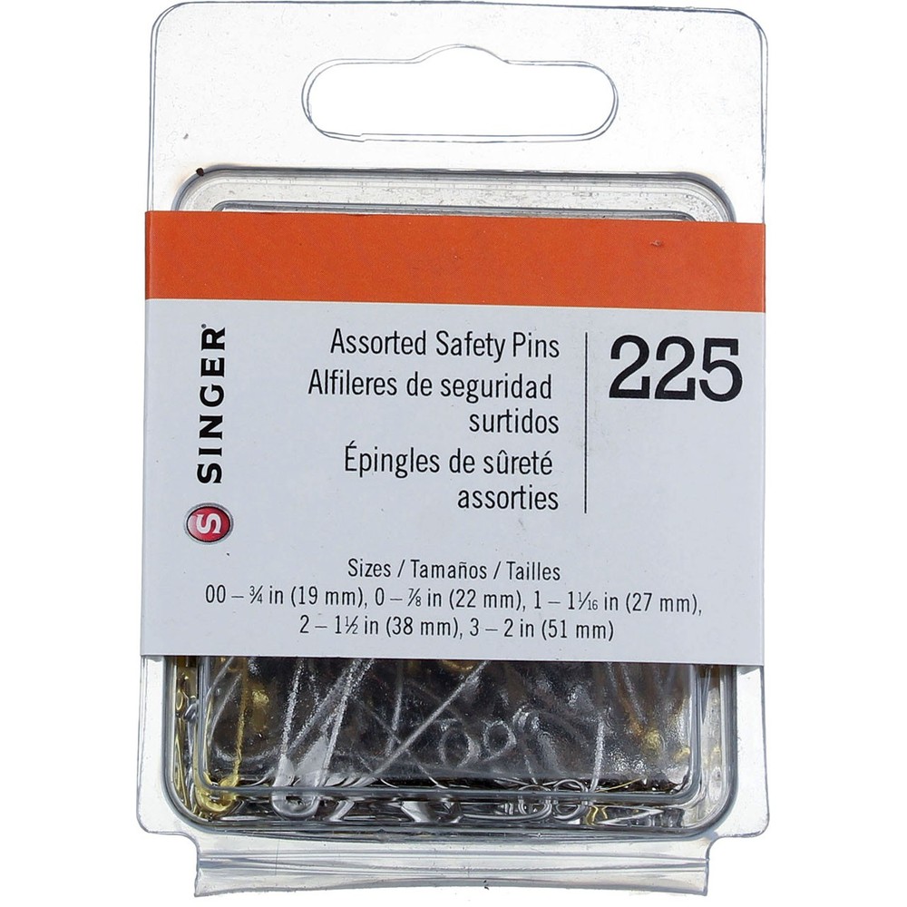 Singer Assorted Assorted Safety Pins, 225 Ct