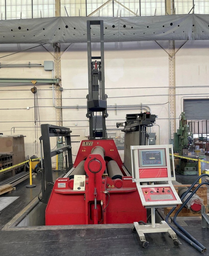 Davi MCB 3045 1.5" x 10' CNC Plate Roll w/ Leonardo Systems Controller