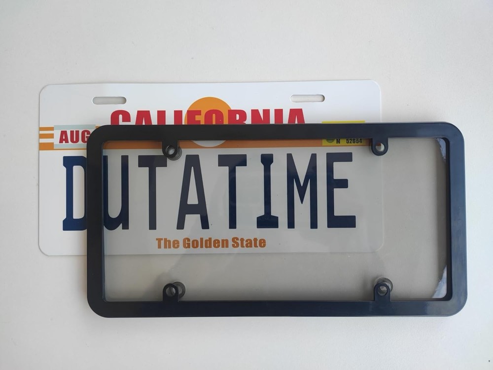 2X Unbreakable License Plate Covers+Frames Auto Tag Shield Protector Front Rear