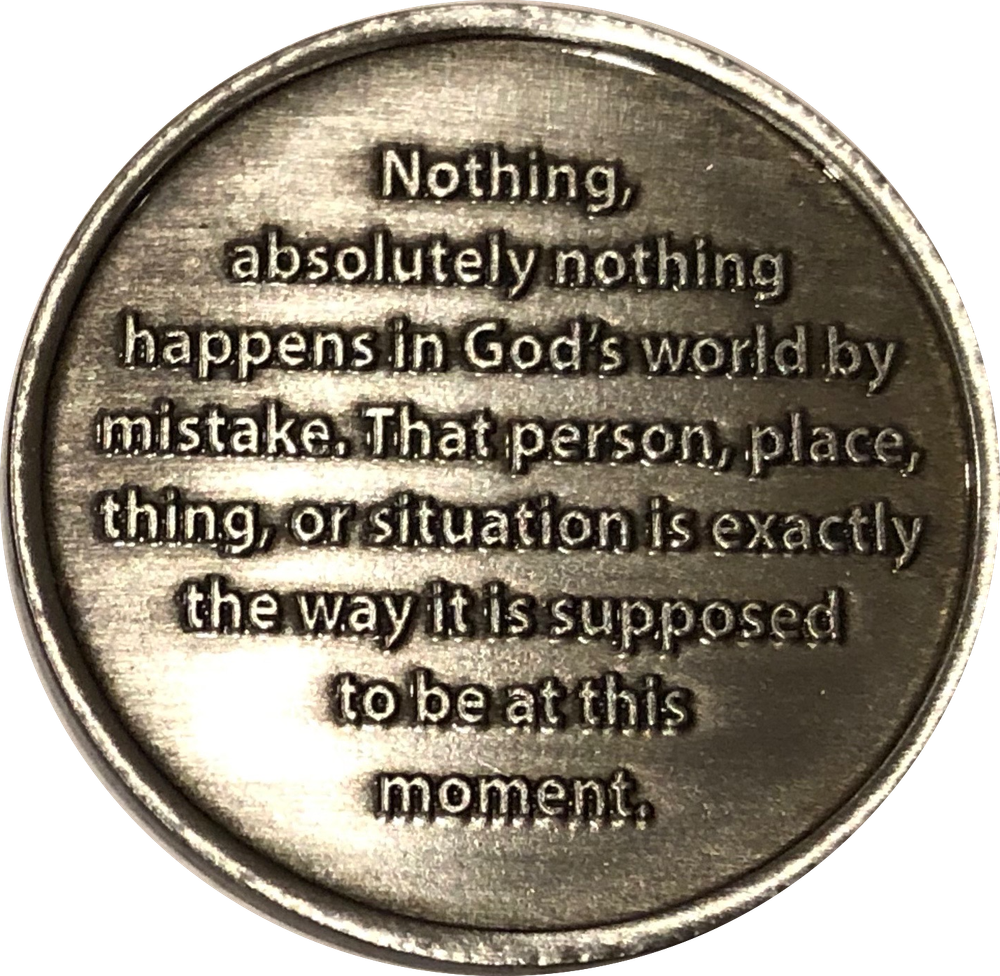 Acceptance Is The Answer Beach Sunrise AA Medallion Chip 449 417