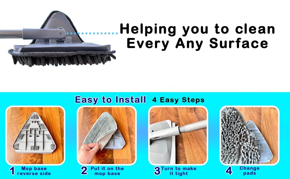 Wall Cleaning Mop with Long Handle, Ceiling Cleaner Tool Duster
