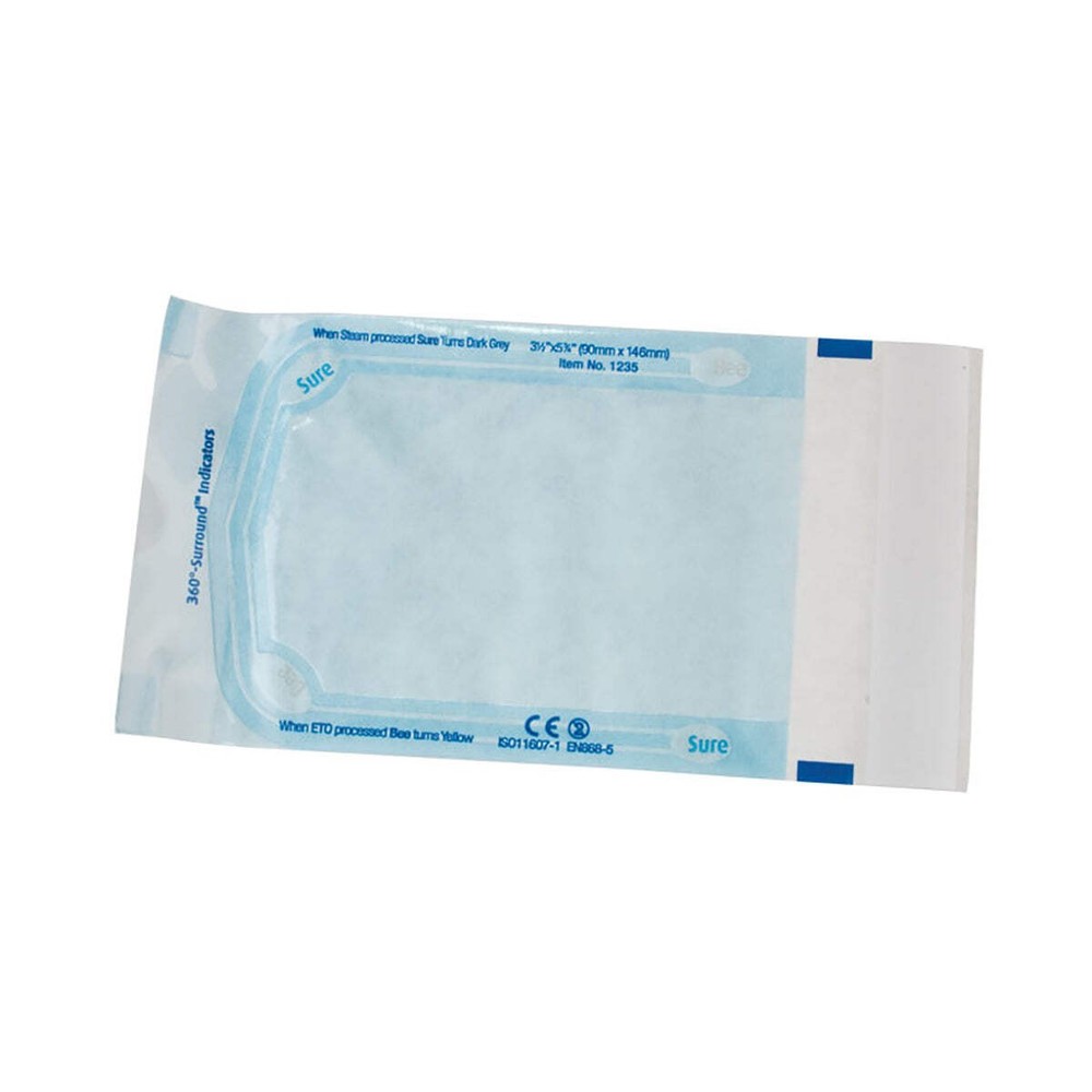 BeeSure Sterilization Pouches (3-1/2" x 5-3/4") - Pkg. 200