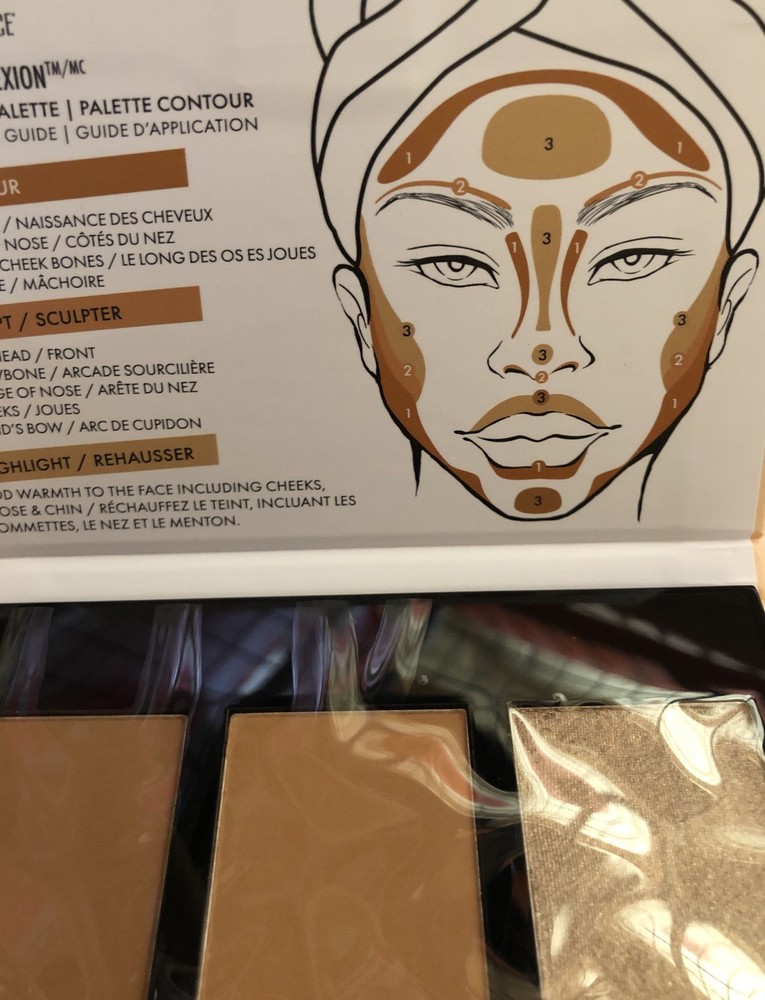 3 Pack Black Radiance True Complexion Contour Palette Light Medium