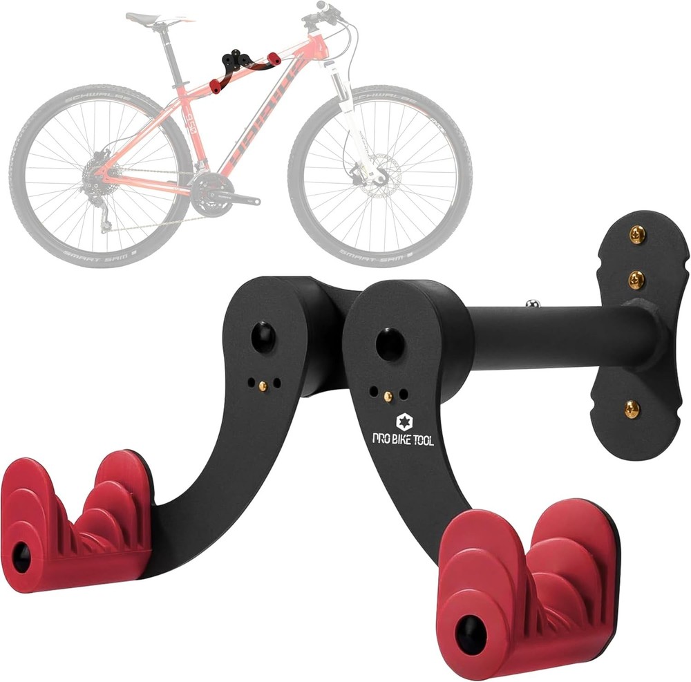 Adjustable Horizontal Bike Rack for Safe & Secure Garage Storage - 1 Bicycle