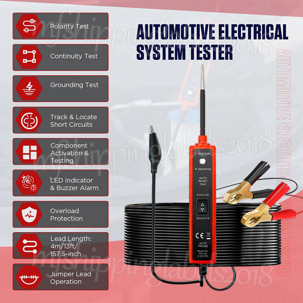 6-24V Car Auto Electrical Power Circuit Tester Probe Digital Test Device System