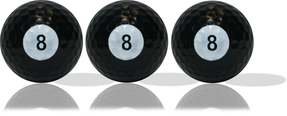 Eight Ball Golf Balls 3 Pack - Great Gift Idea