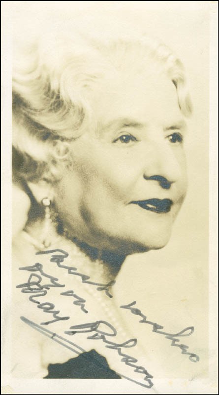 MAY ROBSON - AUTOGRAPHED SIGNED PHOTOGRAPH