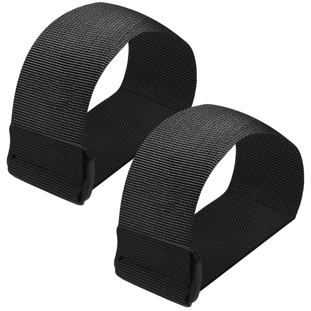Under Desk Elliptical Pedal Bands, Secure Leg Exerciser, Black