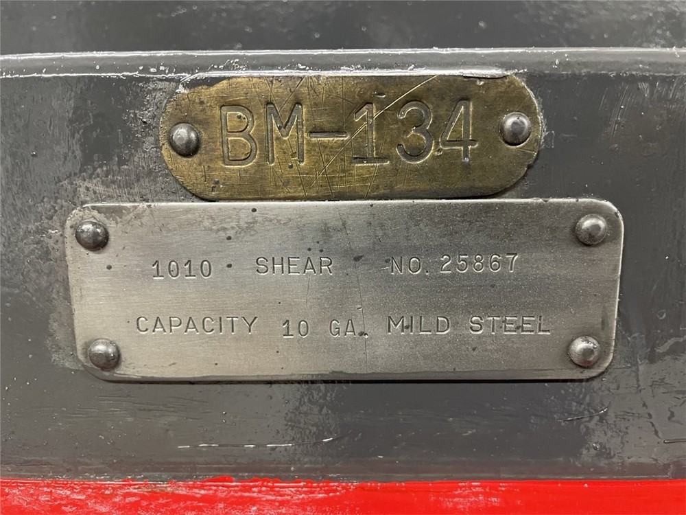 10' Wide Cincinnati 1010 Shear