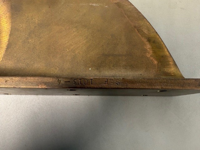 Tracking fin- used on vdrive inboard models 2009-current Bronze Casting