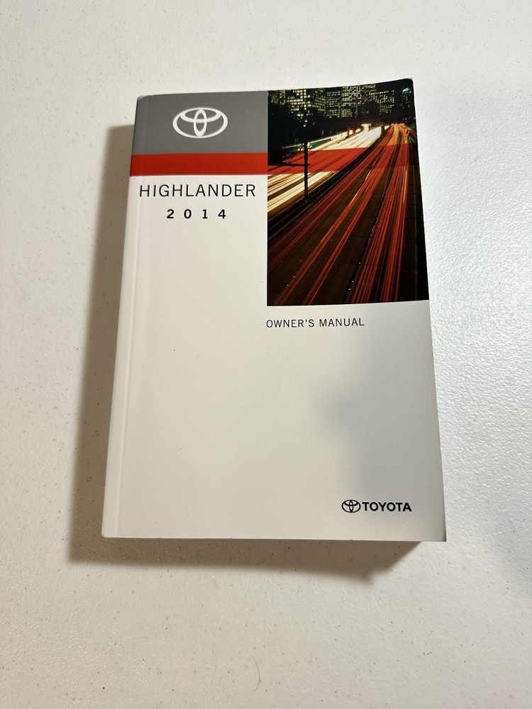 Toyota Highlander Owners Manual Set 2014