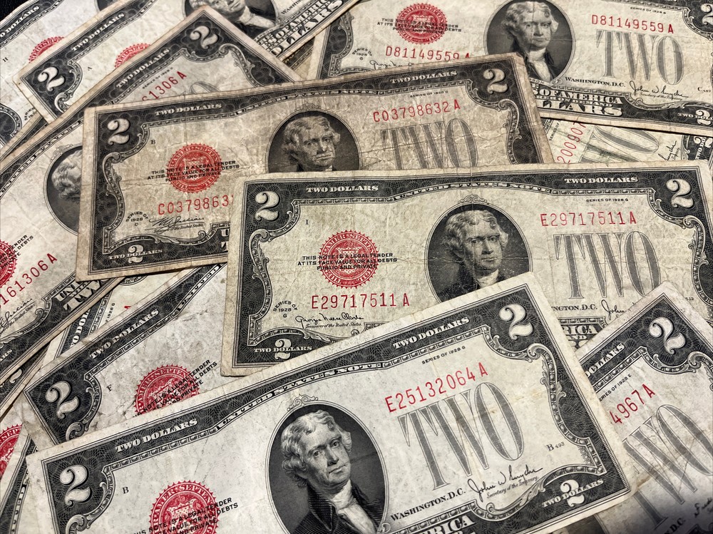 1928 Two Dollar Bill • Two Dollar ($2) Note • Nice Clean • AVG Circulated