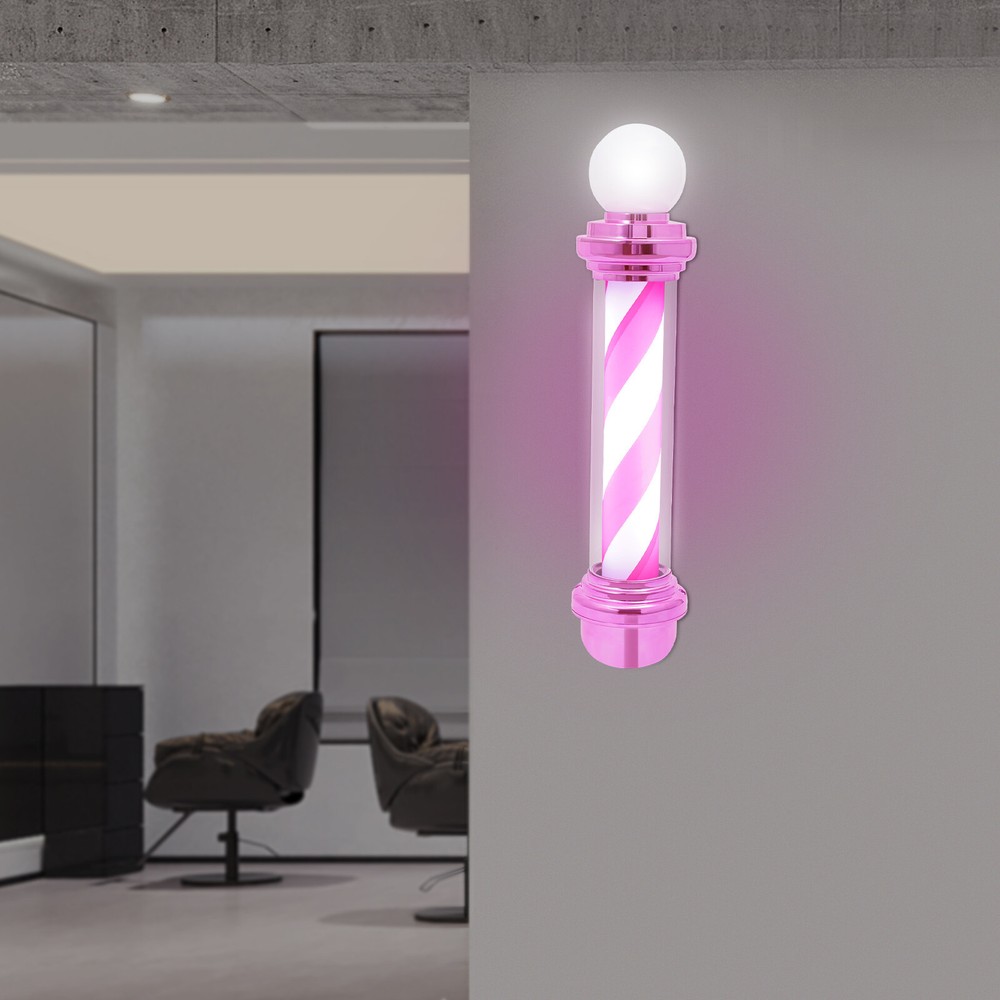 Barber Pole Light, Barber Pole with LED Light, Barber Shop Rotating Light
