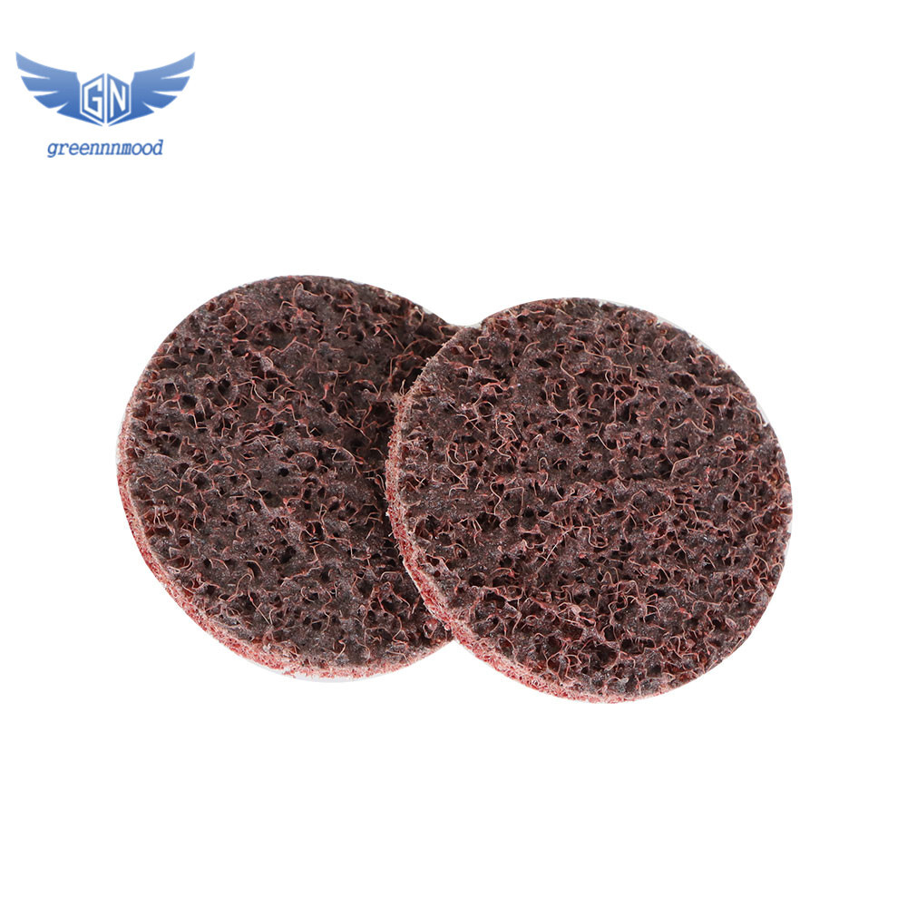50× 2" Medium Surface Conditioning Discs Roll Lock Die Grinder Sanding Pads New