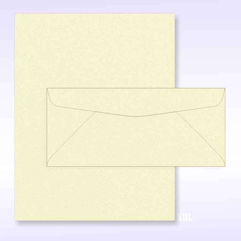 NextFiber Letter Heads & Envelopes (Natural) - 50 Sheets & Envelopes Per Pack
