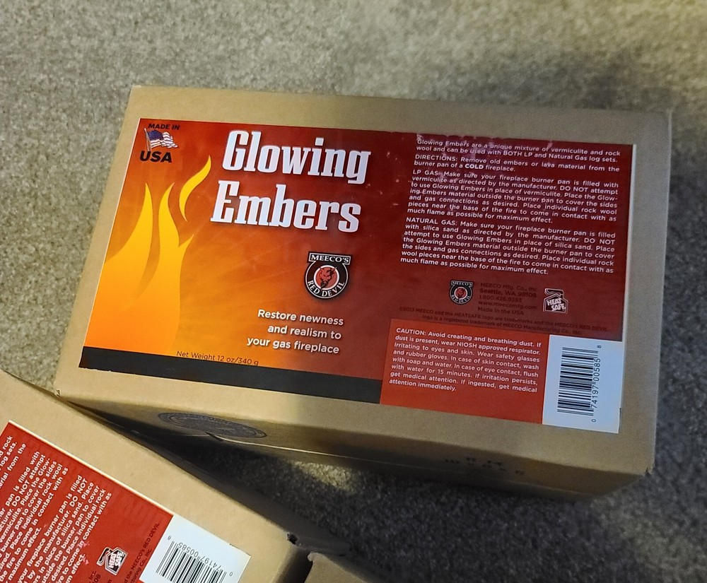 Meeco's Red Devil Glowing Embers for Gas Fireplace