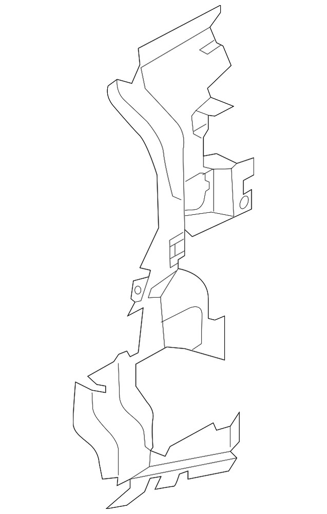 Genuine Audi Radiator Support Baffle 80A-121-673-H