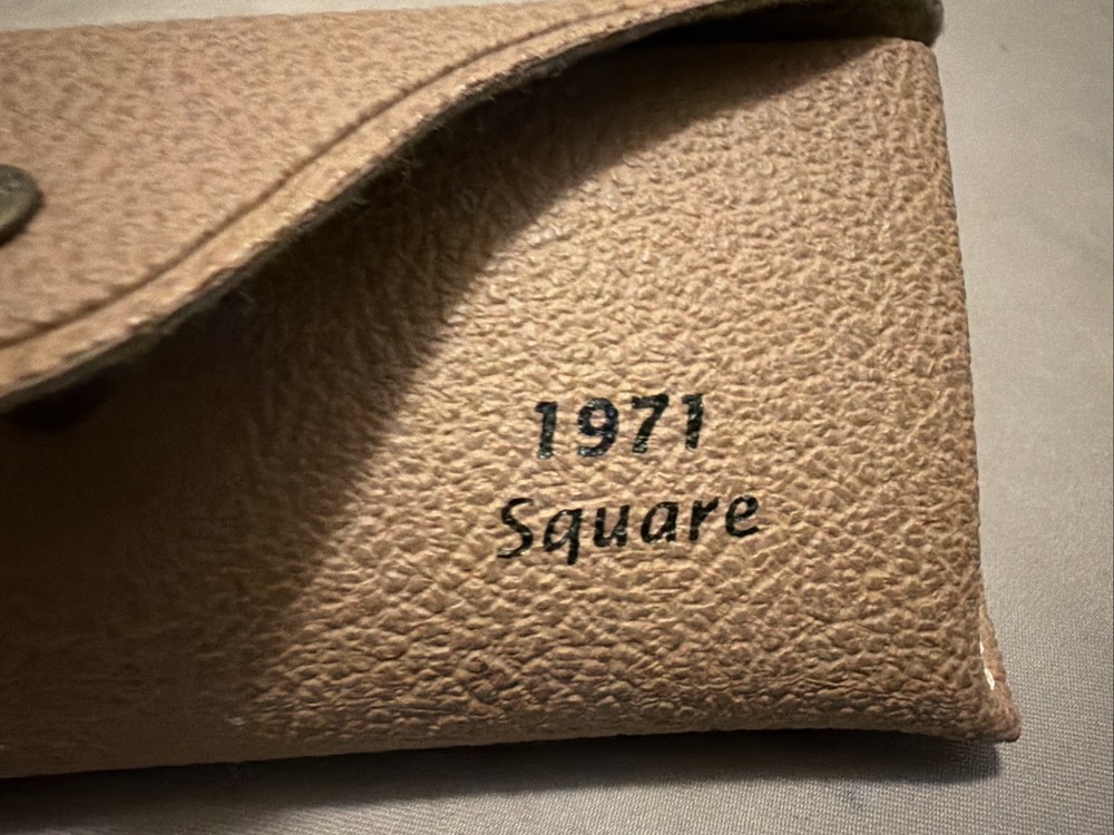 New Ray Ban Leather Case 1971 Square Brown “Case Only”